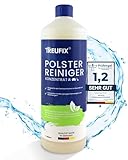 Treufix - Polsterreiniger Konzentrat für Sofa, Couch & Matratzen - Effektives Teppich Reinigungsmittel 1L - Geeignet für Waschsauger, Nasssauger und Handreinigung - Made in DE