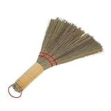 GANAZONO Kleiner Handgefertigter Strohbesen aus Maisstroh Weicher Tischbesen für Schonende Reinigung von Tischen Böden und Sofas Kompakt und Leicht für Zuhause und Büro Langlebiges
