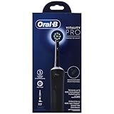 Oral-B Vitality Pro Elektrische Zahnbürste/Electric Toothbrush, 3 Putzmodi für Zahnpflege & Protect X Clean Zahnbürstenkopf, Geschenk Mann/Frau, Designed by Braun, schwarz, 1 stück (1er Pack)