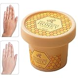 lencyotool 1Honig-Handpeeling | 120 g Reparatur-Handwachs | Natürlicher Honig und Milch, sanftes Handwachs, weiches Peel-Off, seidige Haut, natürliche Extrakte, feuchtigkeitsspendend und nährend