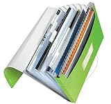 Leitz Projektmappe für bis zu 250 Blatt, A4, Gummizugverschluss, Kunststoff, Grün, WOW, 45890054