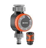GARDENA Mechanische Wasserzeitschaltuhr mit Durchflussregelung 31169 Braun/A