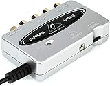 Behringer U-PHONE UFO202 Audiophiles USB/Audio-Interface mit integriertem Phono-Vorverstärker zum Digitalisieren Ihrer Kassetten und Schallplatten