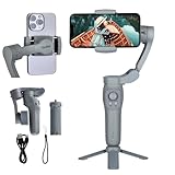 Rollei Steady Butler Mobil 3 SE Gimbal Smartphone 3 Achsen, Handy Stabilisator für Videos Leichter 280g mit App Steuerung Kompatibel mit iPhone und Android, Gimbal-Smartphone-Handy-Stabilisator-Video