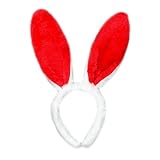 Warme Stirnbänder Damen Rabbit Friseur Haarreif Kinder Erwachsenenzubehör Haarreif Ohr Haarreif Schweißband Handgelenk Herren Bergsport (3-Red, One Size)