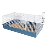 Ferplast Nagetierkäfig CRICETI 11 für Hamster, aus Metall, inklusive Zubehör: Futterkrippe, Trinkflasche, Haus, Rad. 57,5x31xh21,5cm