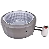 CANADIAN SPA CO. Grand Rapids Hot Tub Outdoor 4 Personen, Ø 175 cm x 74 cm, rund, Hot Tub aufblasbar mit 110 Hydrotherapie-Düsen und Heizdecke