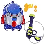 VICASKY 1 Satz Cartoon-wasserpistole Pool-wasserspielzeug Wasserspielzeug Für Den Strand Strandwasserspielzeug Rucksack Wasser Plastik Blue