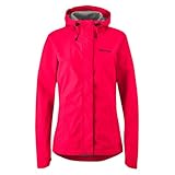 Gonso Sura Light, Damen Fahrradjacke, Wasserdichte Regenjacke, Wasserdicht bis 10.000 mm & winddicht, G-Tex, 2-Lagenlaminat & getapte Nähte, Weite Passform, PFC-frei, Pink, Gr. 46