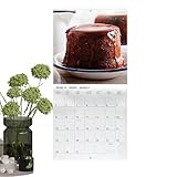 Wandkalender Mit Essensmotiven - Terminplaner Aus Dickem Papier,Monatskalender Für Die Wand,Für Schüler Kinder Jugendliche Erwachsene Lehrer Esszimmer Wohnheim Wohnzimmer Schlafzimmer