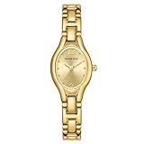 GOLDEN HOUR Armbanduhr Damen Kleine Ovale Klassische Analoges Quarzwerk Uhr Gold Damen Vintage Wasserdicht Modisch Lässig Damenuhr mit Edelstahlarmband für Frauen Mädchen