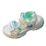 Kinderschuhe, lässig, flach, modisch, weiche Sohle, Outdoor, Strand, Mädchen, Sandalen, Absätze, blau, 36 EU