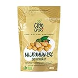 Bio Macadamianüsse Kerne - 250g. Macadamia Nüsse ohne Schale. Naturbelassen Roh und Ungesalzen. Reich an Mineralsalzen Ballaststoffen und Kohlenhydraten.
