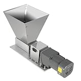 PBTERDTF 4L Getreidemühle 60W Elektrisch Edelstahl Mühle Gewürzmühle mit Trichter Kommerzielle Maismühle Getreid WalzenmüHle Hochleistungs-FuttermüHle für Getreide Futterherstellung 20kg/h