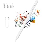 Stylus Stift für iPad Apple(2018–2023) mit Neigungssensitivitä, Palm Rejection, Kenkor iPad Stift kompatibel mit Apple iPad Pro 11/12,9', iPad Mini 5/6/Air3/4/5, iPad 6/7/8/9/10-Weiß