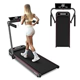 Elektrisches Laufband für Zuhause, faltbar, 1 – 2,5 PS, 12 voreingestellte Programme, LCD-Display, 1 – 10 km/h, 1 – 12 km/h, Modell 2023, manuelle Neigung in 3 Stufen (3680)