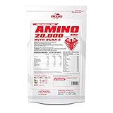 BWG Amino 20.000, Aminosäuren Komplex mit 900 Tabletten, Massiv, hochdosiert, Bioaktiv, mit BCAA`S, Vorratspackung, Muskelaufbauphase, Kraftsport und Bodybuilder, alle 18 Aminosäuren, ohne Gelantine