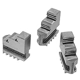 jojofuny 3St Kiefer center centroo Klemmbacken Metallmaterial cnc drehmaschine zeniter Spannbacke aus Metall Minifutter selbstzentrierendes Spannfutter 3-Backenfutter Drehfutter Silver