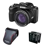 KODAK Pixpro Astro Zoom AZ426 - Digitale Bridgekamera, 42X optischer Zoom, 24 mm Weitwinkel, 20 Megapixel, 3-LCD, Full HD 1080p Video, Li-Ionen-Akku - Schwarz