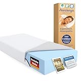 Arensberger LINA Schaumstoff Matratze 140x200 cm – 11 cm NANOCELL® Gel-Schaum – H3 Härtegrad – Atmungsaktiv – Abnehmbarer Bezug 240g/m² – Waschbar bis 60°C – Rollmatratze Komfortmatratze