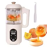 Hoapin Babynahrungszubereiter 4 in 1, Babybrei Zubereiter, Dampfgaren, Pürieren, Aufwärmen, Flaschen Sterilisieren, Multifunktions Küchenmaschine für Babynahrung