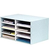 Bankers Box Sortierstation für den Schreibtisch, aus 100% recycelter Wellpappe, schneller Aufbau dank Fastfold, stabil stapelbar, Farbe: grün/weiß, 1 Stück
