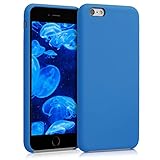 kwmobile Hülle kompatibel mit Apple iPhone 6 Plus / 6S Plus Hülle - Silikon Handy Case - Handyhülle weiche Oberfläche - kabelloses Laden - Sea Breeze