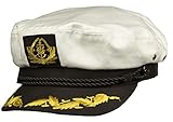 Balke Kapitänsmütze Premium Kapitäns Hut mit Anker und Stickerei 59