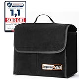 Upgrade4cars Auto Kofferraumtasche aus Filz mit Klett Fixierung Kfz Kofferraum Organizer Tasche für Werkzeug & Autopflege Autozubehör Innenraum Gadget Geschenke für Frauen Männer