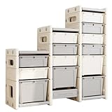 BOGAZY Spielzeugregal Großer Spielzeug-Aufbewahrungs-Organizer Mit 13 Herausnehmbaren Spielzeugbehältern, Kunststoff-Spielzeug-Aufbewahrungsbox Für Schlafzimmer, Spielzimmer Aufbewahrungsregal(B)