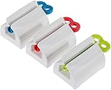 Tubenspender im 3er Set, Tubenquetscher, Zahnpastaspender, Quetscher, Spender, Drehen, Tubenschlüssel