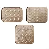 Eawfgtuw Backform aus Karbonstahl mit Einkerbungen für einheitliches Gebäck, Kekse und Kuchen, ofen- und mikrowellengeeignet, leicht zu reinigen in der Spülmaschine (30 Löcher)