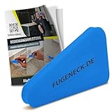FUGENECK® - Profi Fugenabzieher zum Abziehen von Silikonfugen - Innovatives Design für 3 verschiedene Fugengrößen - Acryl und Silikon Werkzeug aus Deutschland (1 Stück)