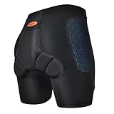 BenKen Sportschutzshorts, 3D Eva Protection Butt Pad, Anti-Kollision-Ski-Schutzausrüstung für Damen und Herren, Schutz Gepolsterte Schlagfeste Shorts für Snowboard, Skating, Rollschuhlaufen