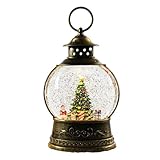 Musik-Schneekugel Weihnachten - Dekoration mit USB- und Batteriebetrieb, Schneekugel Musikbox - für Partys Meetings Schlafzimmer Wohnzimmer Familie Innen Außen Arbeitsplatz