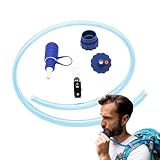 Trinkschlauch 1m - Portable Trinkhilfe Für Outdoor-Flaschen, Handfreies Wasserschlauch-Set Für Aktive Nutzung Im Fitnessstudio, Beim Joggen Und Camping