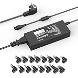 Etssembo 90W Universal Netzteil Ladegerät Laptop Ladekabel Kompatibel mit HP, Lenovo, ASUS, Acer, Dell, Samsung, Toshiba, Sony, Fujitsu Laptops | 18V-20V, 4.74A Max, 16 Stecker