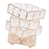 Jiawu Rosy Salzlampe Stylish Design Anpassbare Farben USB -Nachtlampe für Nachttischgestein