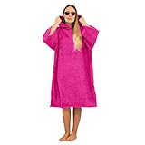 ALLEN & MATE Kapuzen-Poncho-Handtuch für Erwachsene, Frottee-Bademantel für Strand, Schwimmen, Surfen, Baden, Wassersport, Indoor-Outdoor-Aktivitäten