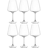 Leonardo Paladino Rotwein-Gläser, 6er Set, spülmaschinenfeste Wein-Gläser, Rotwein-Kelch mit gezogenem Stiel, Weingläser, 660 ml, 066311