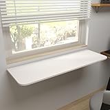 uyoyous Klapptisch Wand 120x40×2cm Wandklapptisch Wandmontage Wandtisch Klappbar Wandtisch Klappbar Esstisch Ausziehbar Wandschreibtisch Klappbar für Waschküche, Küche, Büro, Balkon, Laptop