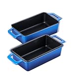 P&P CHEF Kastenform aus emailliertem Gusseisen, Blau