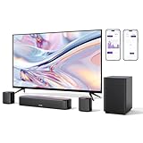 ULTIMEA 5.1 Soundbar für TV Geräte, Surround Sound System mit App Steuerung, Soundbar mit Subwoofer, 2 Surround Lautsprechern, Heimkino Soundsystem mit verstellbarem Bass, Bluetooth 5.3, Aura A30
