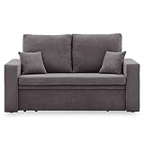 Sofa Aikido I 150x85 - mit schlaffunktion - Farben zur Auswahl - modernen Sofa - mit Bettkasten - Moderner Cordstoff - Stoff POSO (POSO 022)