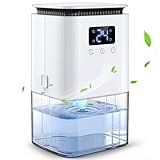 Luftentfeuchter Elektrisch Entfeuchter Keller 1300mL Raumentfeuchter klein Dehumidifier Automatisches Abtauen Mit 7 Farbe Nachtlicht Schlafmodus Entfeuchter Leise für Wohnung Badezimmer Schlafzimmer
