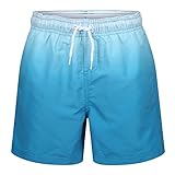 RIPT Jungen Essentials Quick Dry UV 50 Sonnenschutz Badeshorts Badehose, Blue Dip Dye, 9-10 Jahre