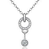 Morella Damen Charms Halskette Edelstahl 70 cm mit Charms Anhänger Amulett in Samtbeutel