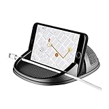 AUKEPO Kfz-Handyhalterung, Silikon-Handyhalter für Armaturenbrett, rutschfeste Handy-Ständermatte für Schreibtisch, Autozubehör für Zuhause, Büro, kompatibel mit iPhone, Samsung und mehr