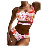 MKIUHNJ Rettung Boje Badeanzüge Bademode Liegestütze Bandeau Badeanzüge brasilianische Bikini Women Set Verband Badebekleidung Set Uhr Jungs