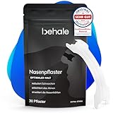 Behale - 30x Nasenpflaster Schnarchen - Dermatologisch getestet I Nose Strips for sleeping I Anti Schnarch Unterstützung I Schnarchstopper dank besserem Atmen